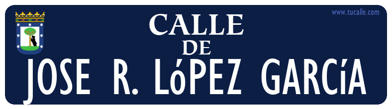 cartel_de_calle-de-Jose R. López García_en_madrid_antiguo